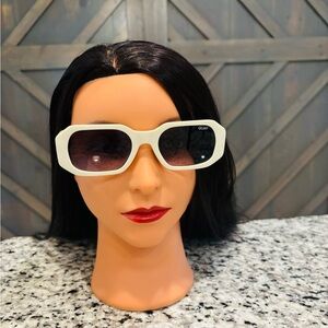 Quay White Sunglasses